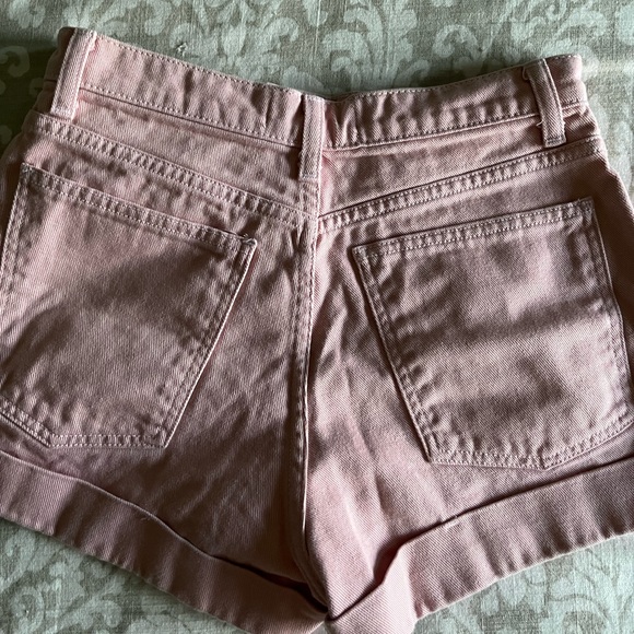 Pink denim shorts - Picture 4 of 6